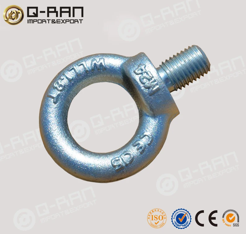 
Rigging Hardware Galvanized Lifting Din580 Eye Bolt with cheap price 