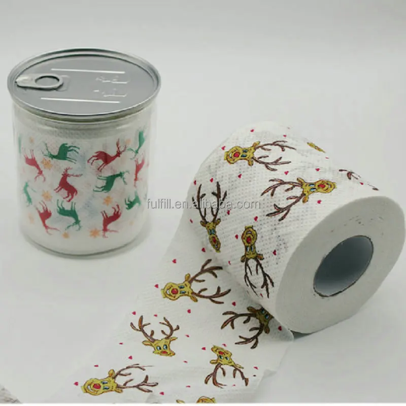 decoration printed paper roll tissue with logo
