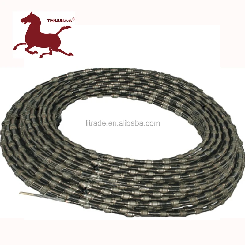 Different types of diamond wire saw for stone cutting