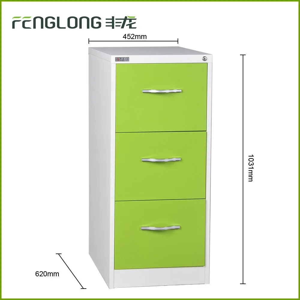 Modern metal filing cabinet use documents cabinet with drawers