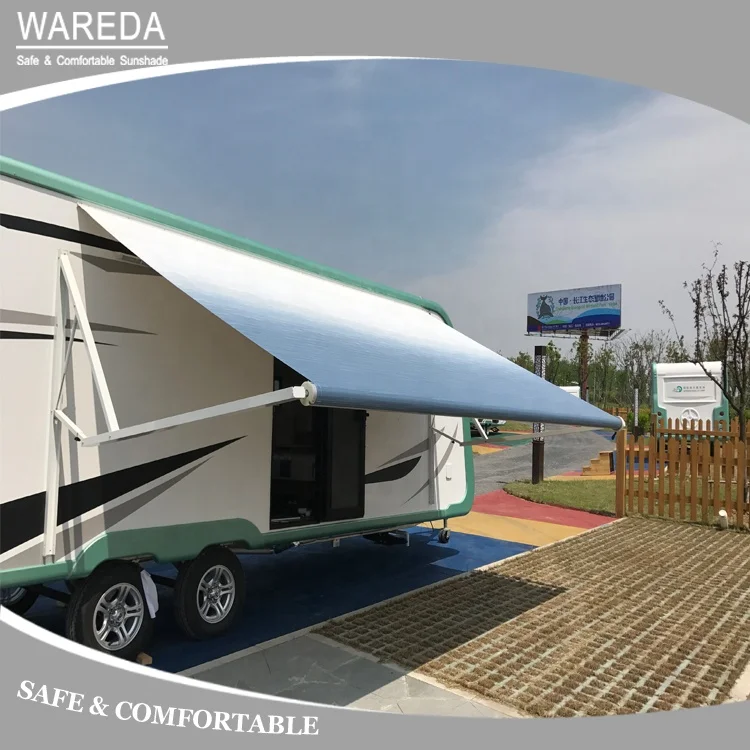 Motorized Caravan Awning for RV Trailer, Travel Trailer Awning