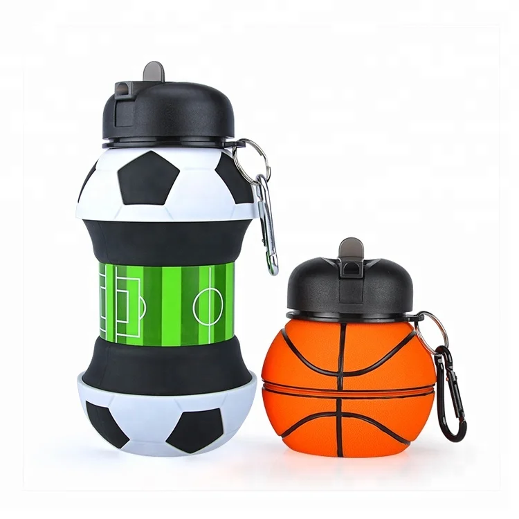 Wholesale BPA Free Silicone Collapsible Sports Water Bottle