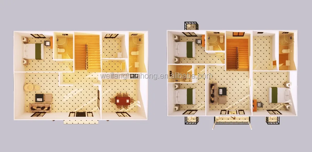 green prefab mobile home prefab house for Suriname