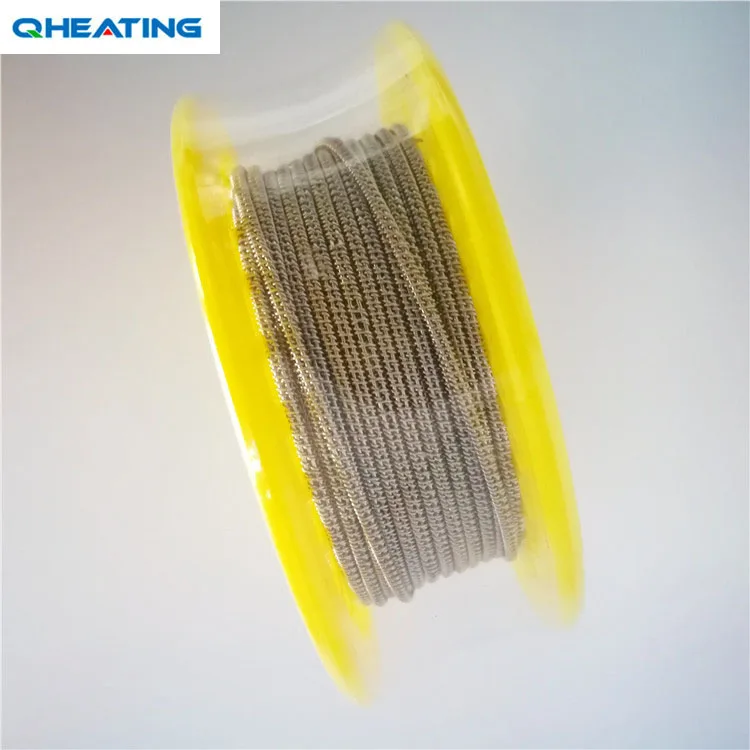 
Electric resistance vaper ss316l 32GA 26GA coils staggered fused clapton wire 