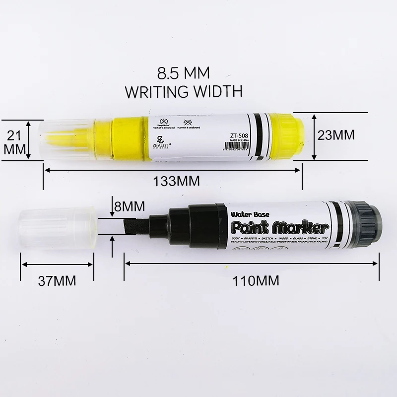 Flysea Hot 8.5 Chisel Tip Sneaker Sole Dirt Shields 28 Colours Acrylic Art Painting Marker Set White Sneaker Midsol Pen Sneaker