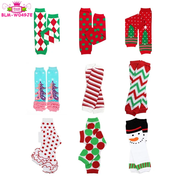 Yiwu Wholesale Christmas Leg Warmers! Baby / Toddler / Girls Leggings Christmas Leg Warmers