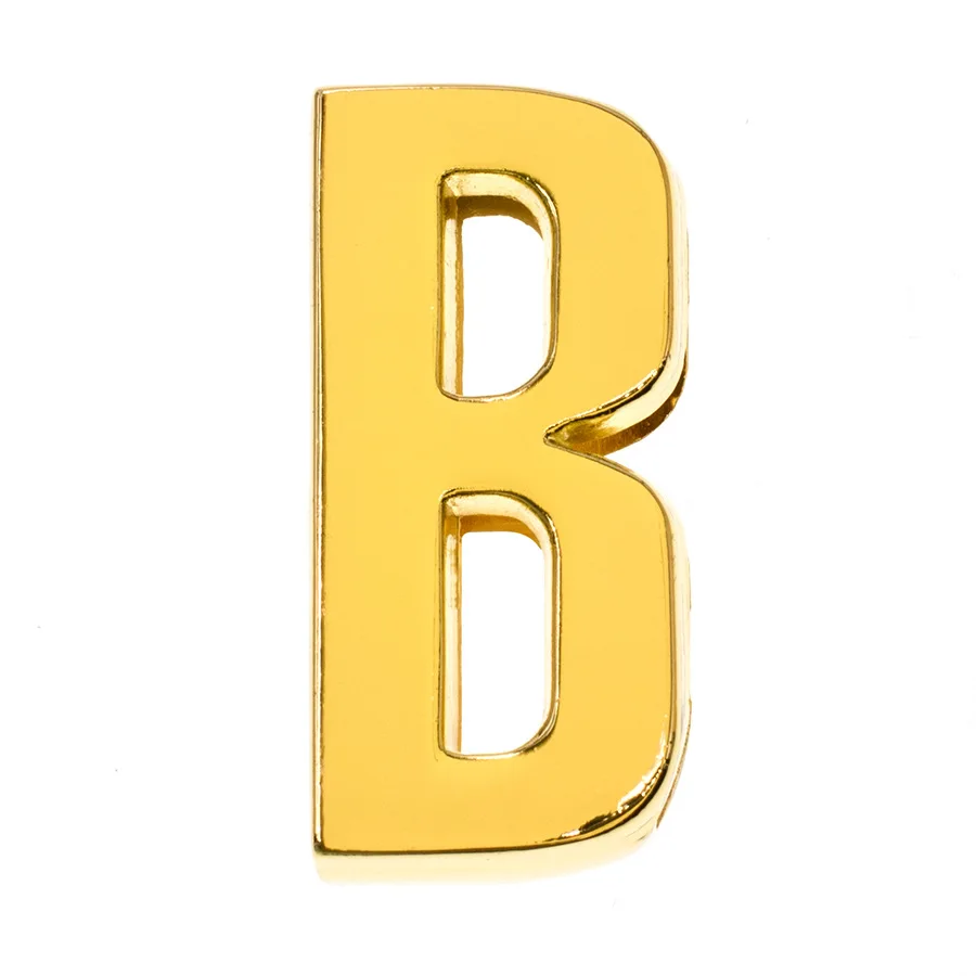 High quality zinc alloy 30mm christmas large decorative noel  alphabet gold letters