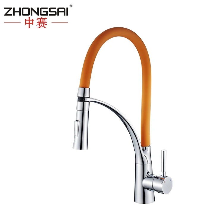 Deck mounted Pull out ORB Single handle Kitchen Sink Plumbing Water Mixer
