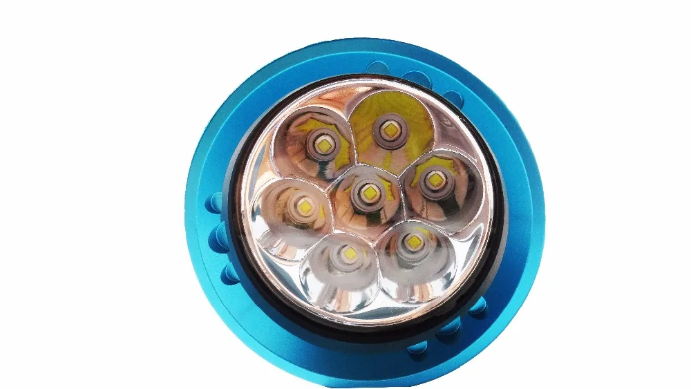 Severe Cold 14000 Lumen 7*XML T6 LED Diving Flashlight Torch Underwater 200M Waterproof LED Flash Light Lantern Torch