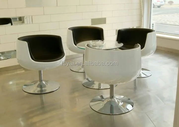 Upholstered Dining Wine Coffee Fabric Swivel Fiberglass Different Colors Nordic Leisure Dining Room Velvet Modern Cup Chair