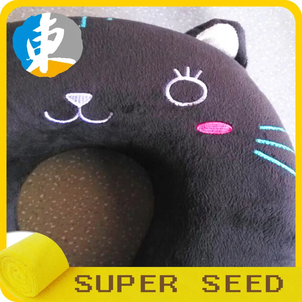 Animal U shape airplane memory foam neck pillow for travel