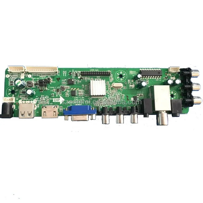Универсальная материнская плата DVB-T/T2 LCD TV с пультом дистанционного управления опционально