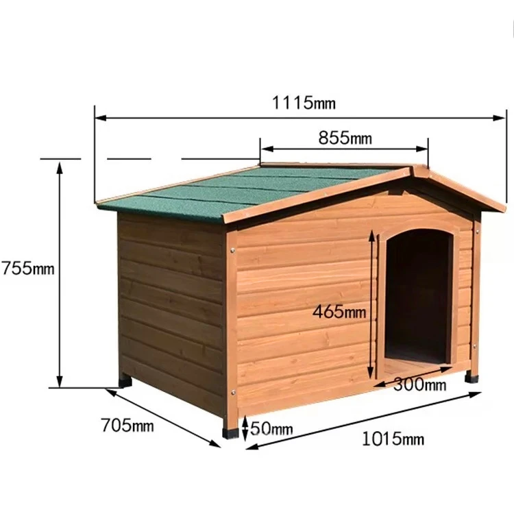Custom collins Pine wooden pet dog house outdoor cat house