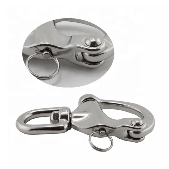 Stainless Steel Eye Swivel Snap Shackle for Mining and Heavy Industry Applications
