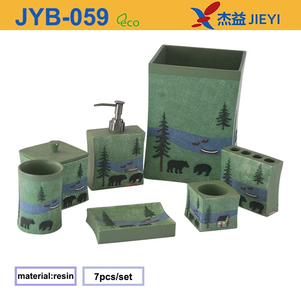 Новый дизайн зеленый набор ванная комната и принадлежности для детей