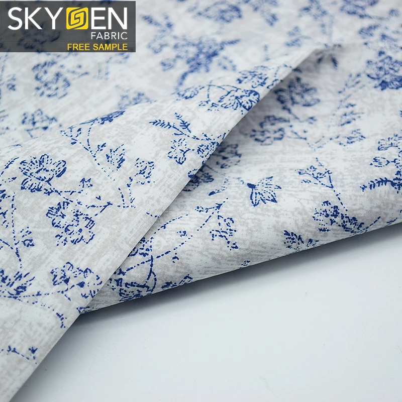 Skygen Guangzhou shirts clothing 60x60 thailand woven 100%cotton fabric roll textile