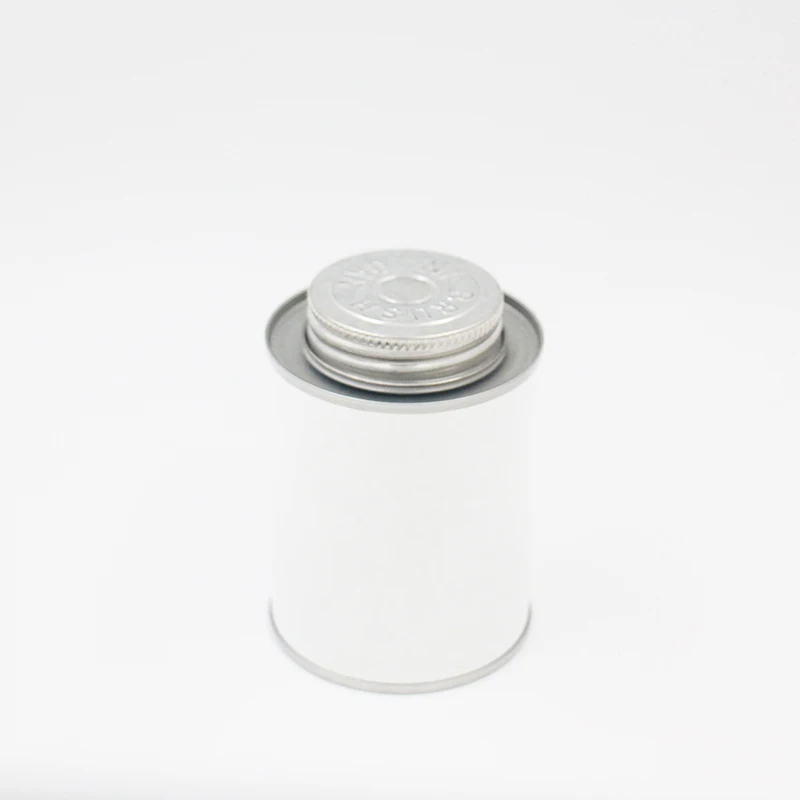 
OEM printed screw top metal round tin can 