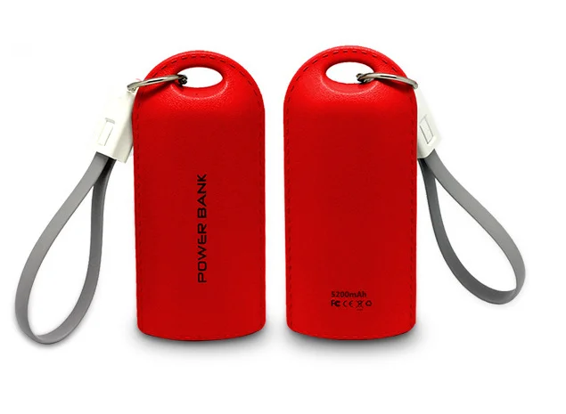 
Keychain Rechargeable Power Bank For Iphone Android 5200mAh 