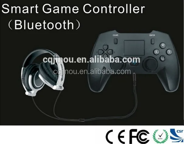 Wireless Video Game Controller with Keyboard and Headset , Large TV, PC, Smart Phone