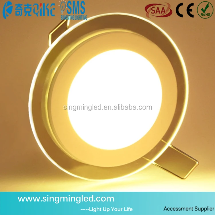 Smart tuya slim dimmable led recessed adjustable glass downlight rgbw 12w 18w 6w spot light