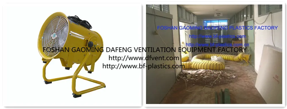 300mm black Model U adjustable industrial portable fan ventilation blower