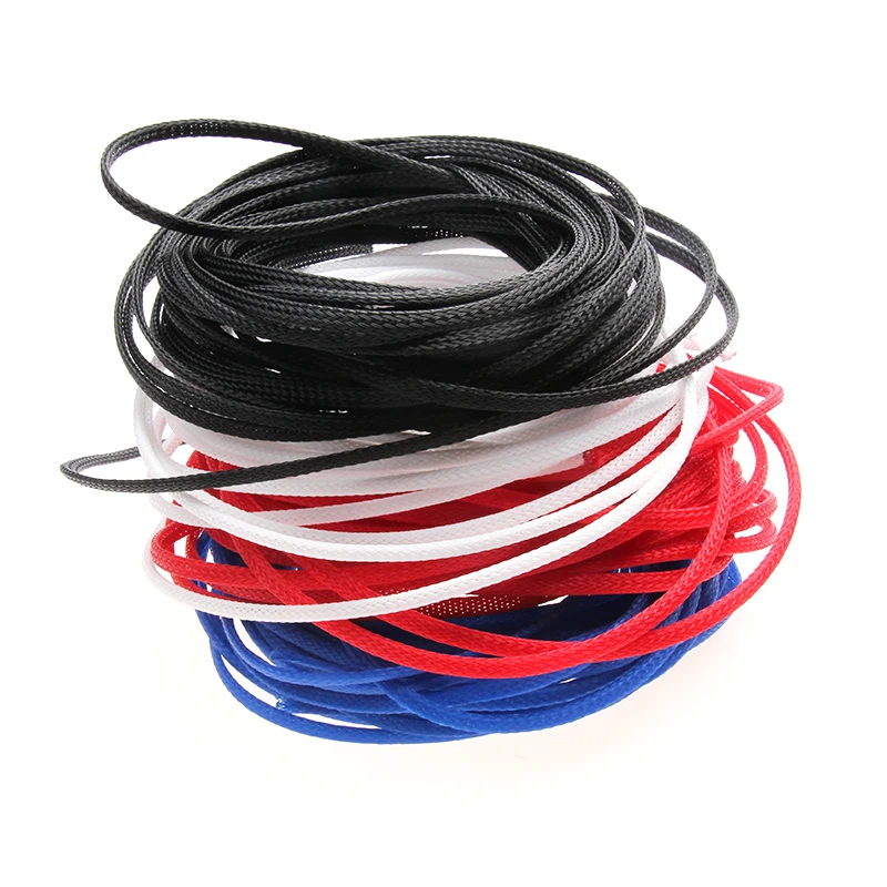 Urlwall 10M Insulation Braided Sleeve Tight PET Expandable Cable Sleeves Spiral Wrapping Wire Protection Sleeve