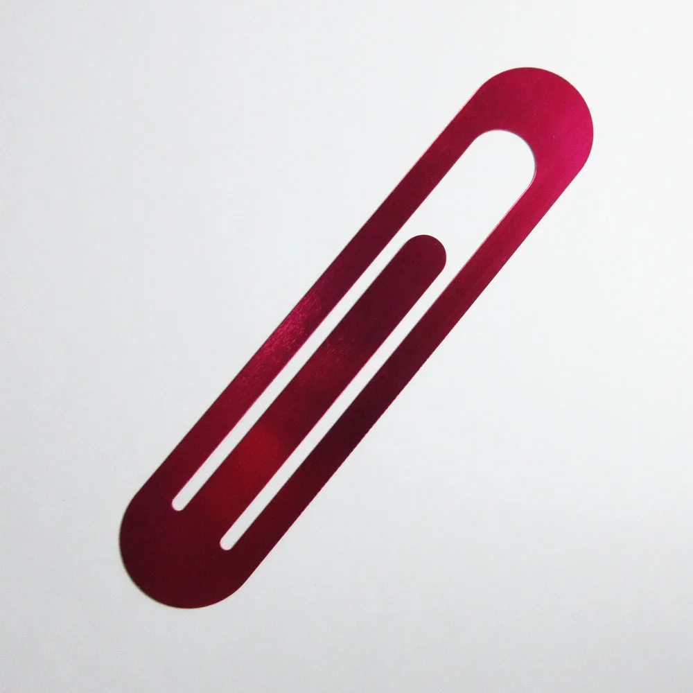 Factory price custom logo metal aluminium 13cm straight bookmark ruler