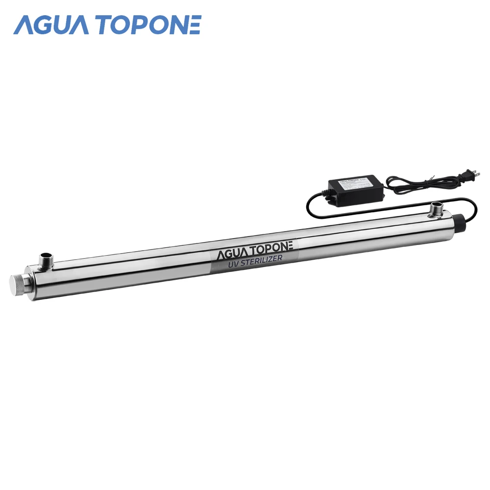 AGUA TOPONE stainless steel uv water sterilizer with uv water treatment lamp for drinking water uv treatment machine
