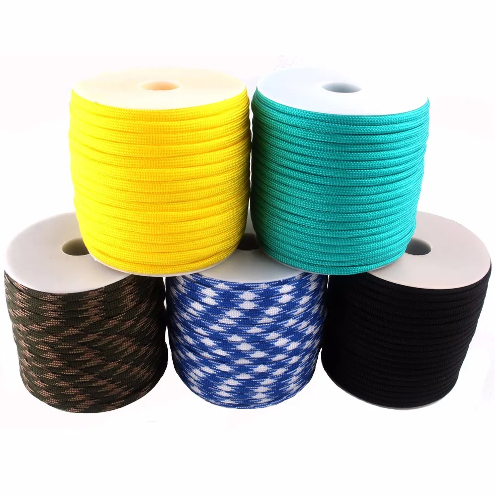 4 mm 1000 ft 7 Strand Polyester Paracord Rope for Hiking