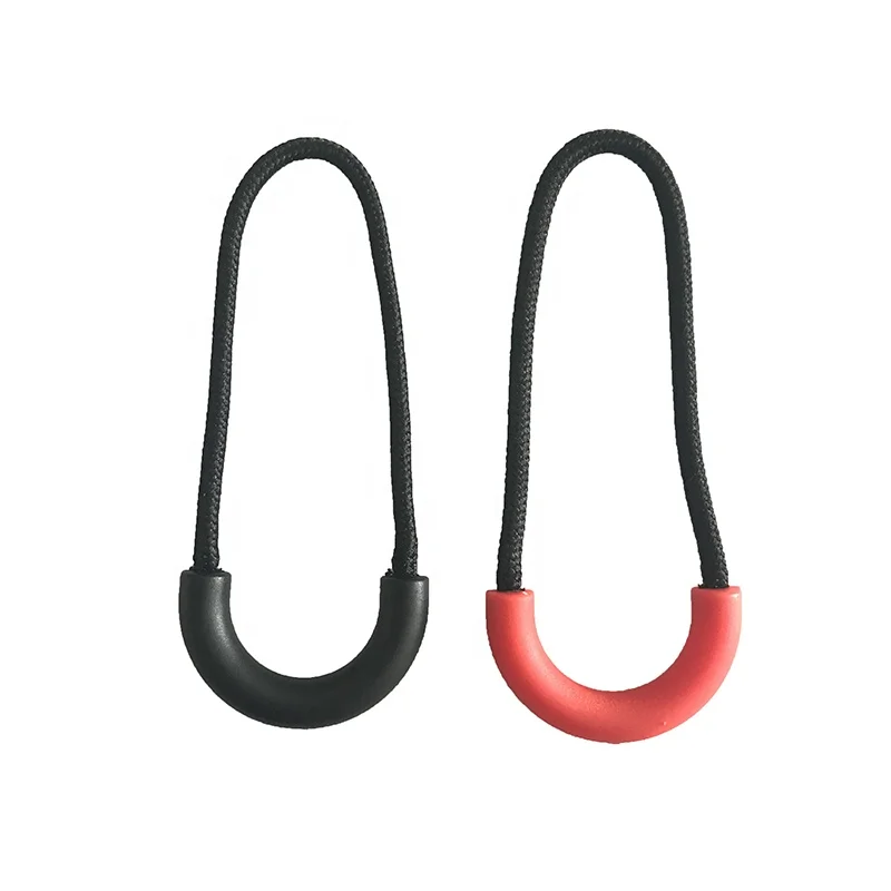 Professional Custom Factory Price Clothing Accessory Custom Plastic Lock The Zipper Pull Rope