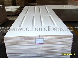 white prime HDF board  door skins