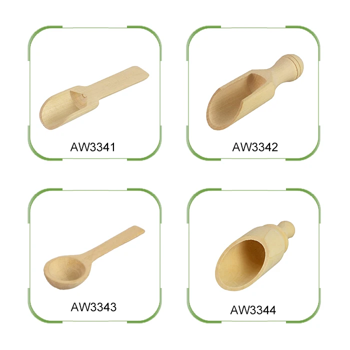Wholesale Cheap Mini Wooden Tea Scoop Spoon
