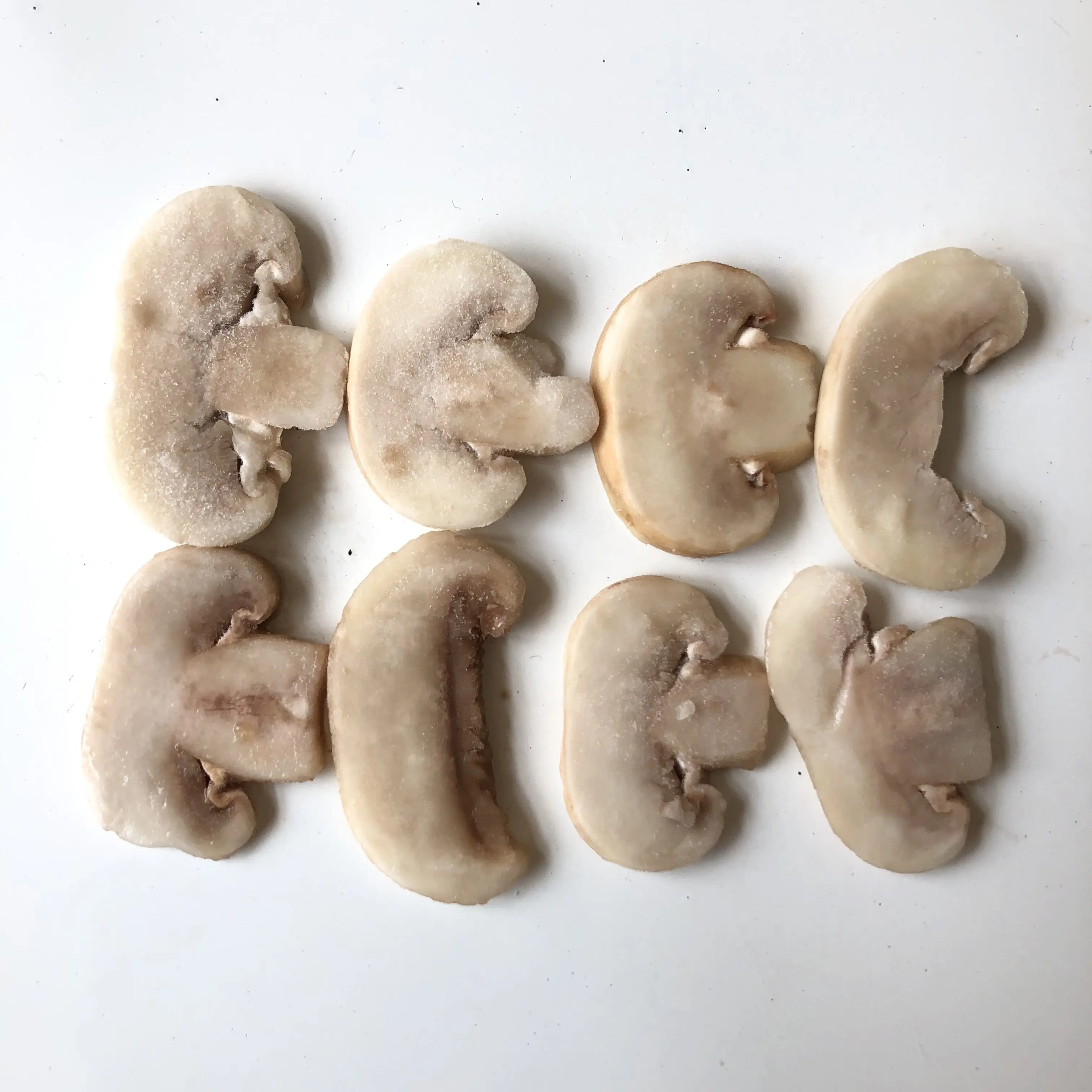 
2020 New Crop Wholesale Top Grade Thickness 4 - 6 mm IQF Frozen Champignon Mushroom Slices 