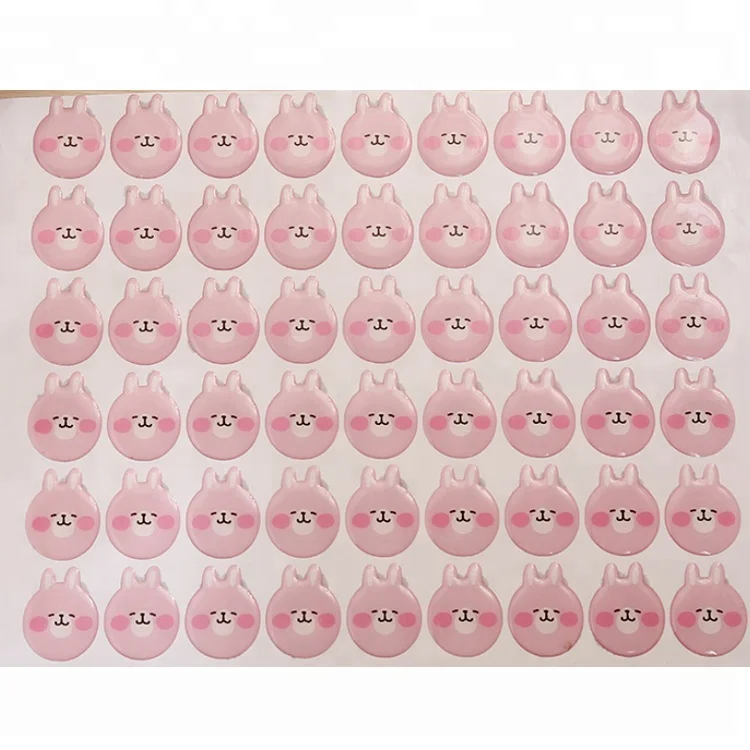 
Custom self-adhesive 3D cartoon resin domed stickers epoxy stickers for kids 