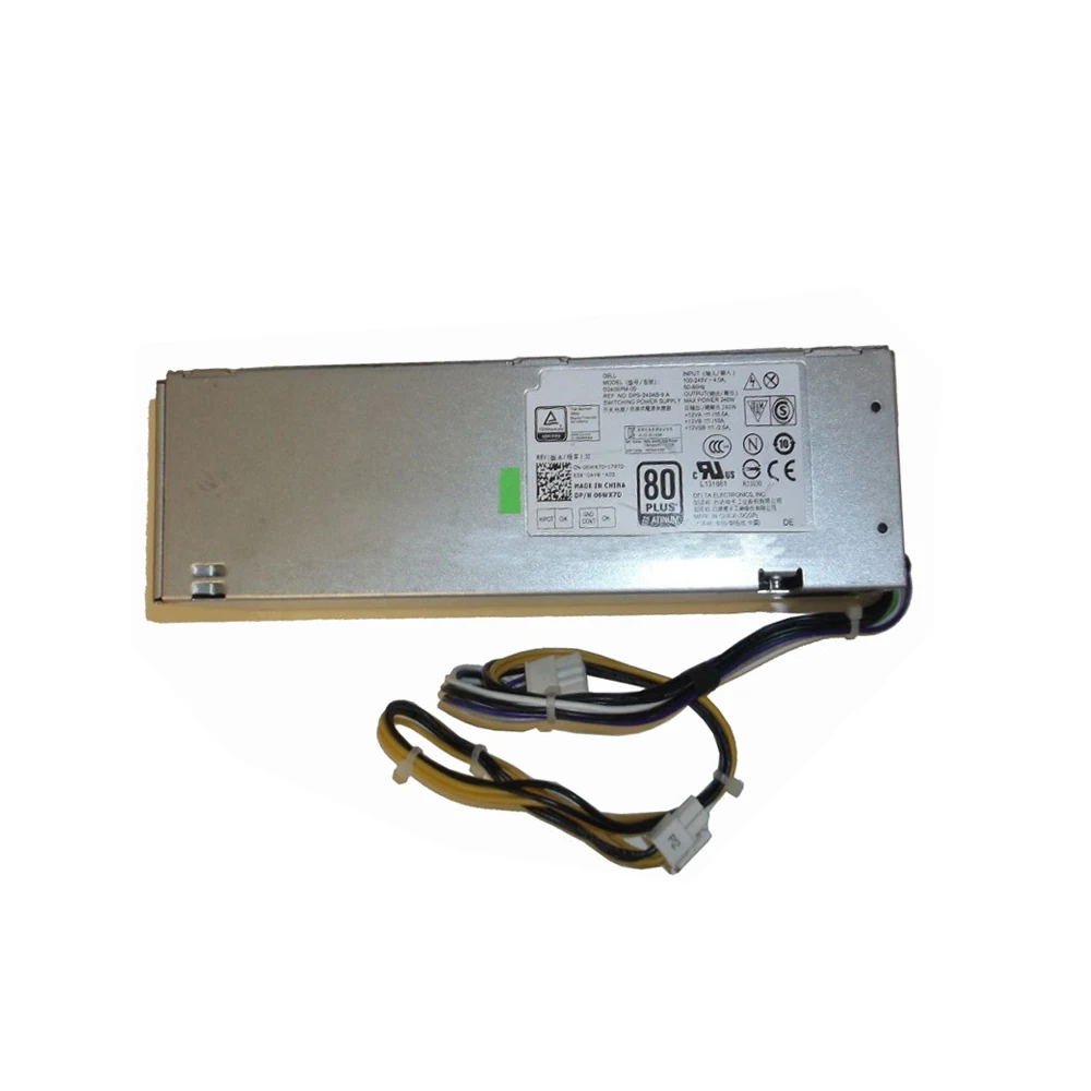 Desktop PSU 240W Power Supply D240EPM-00 For Dell Optiplex 3040 5040 7040 MT Inspiron 3650 6WX7D 06WX7D CN-06WX7D