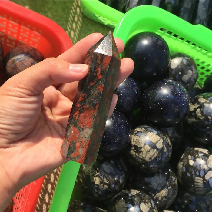 
Brazil Crystal Red Ruby Point Quartz Points Wand Wholesale 