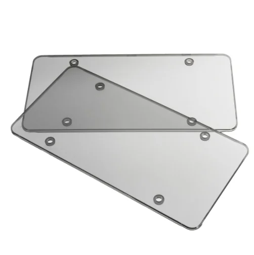 High Quality Clear License Plate Cover Shield Tinted Plastic Tag Protector