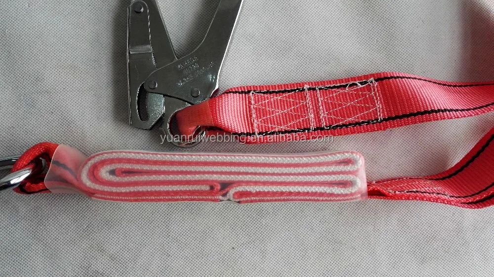 
full body safety belt harness with lanyard shock absorbers ce certificate high quality 