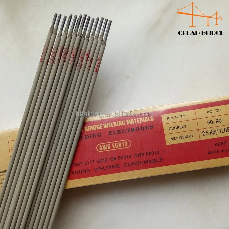 tianjin garden bridge welding electrode brand / welding electrode e6013 e7018