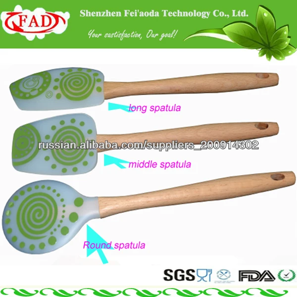 2014 горячее продавая высокое качество пищевого Дешевые Силиконовые Шпатель на Рождество выпечки