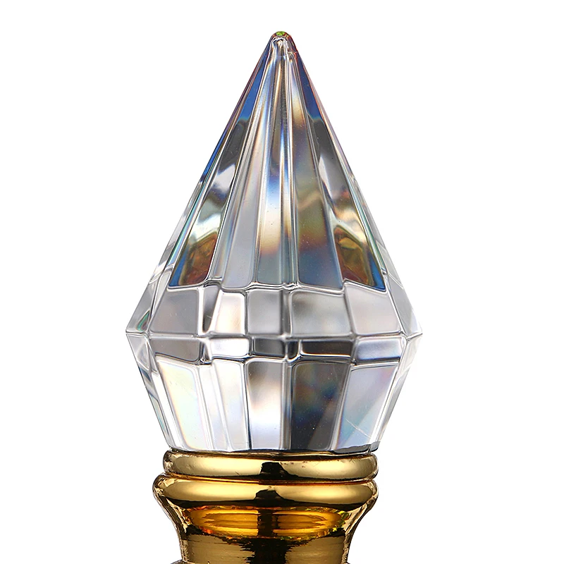 H&D Vintage Mini Crystal Perfume Bottle Scented Fragrance Container for Travel Refillable 3ml