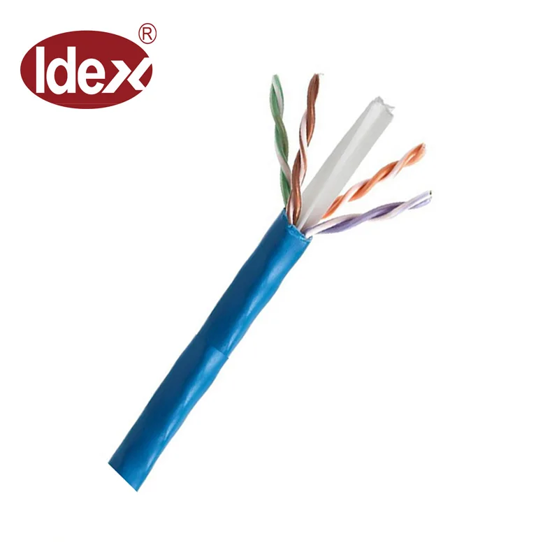 China Wires and Cables HDPE Insulated 1000ft/Box Structured Cabling CMR rated UTP Cat6 bulk Lan cable