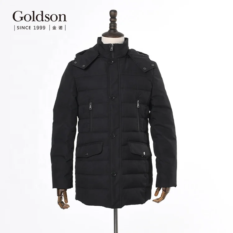 Famous brand logo merk jacket winter goose down filled coats for men