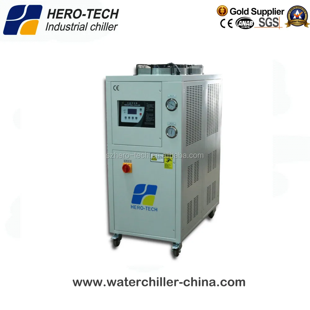 Пластиковые 5HP промышленных чиллер с воздушным охлаждением