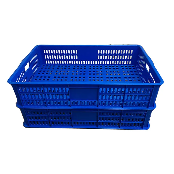 JOIN Plastic Bread Tray 630*400*124mm Vented Fruit Vegetable Basket Food Grade Plastic Crates Stackable Pizza Tray