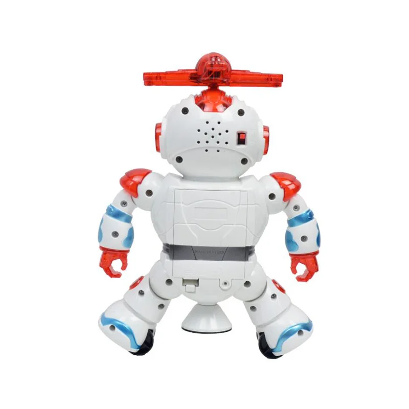 Electric Dancing Robot Toy With Light And Music 360 Stunt Spin B/O Toy