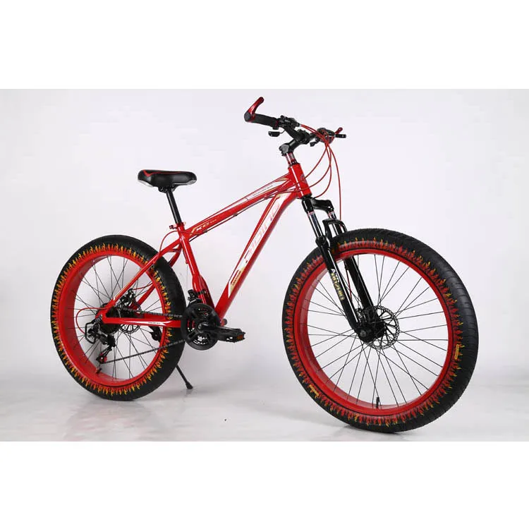 DIKESEN explor flame 20/24/26 inch sand beach snowbike bike bmx big thick wide tires bikes mtb 26 inch aluminum alloy frame mtb