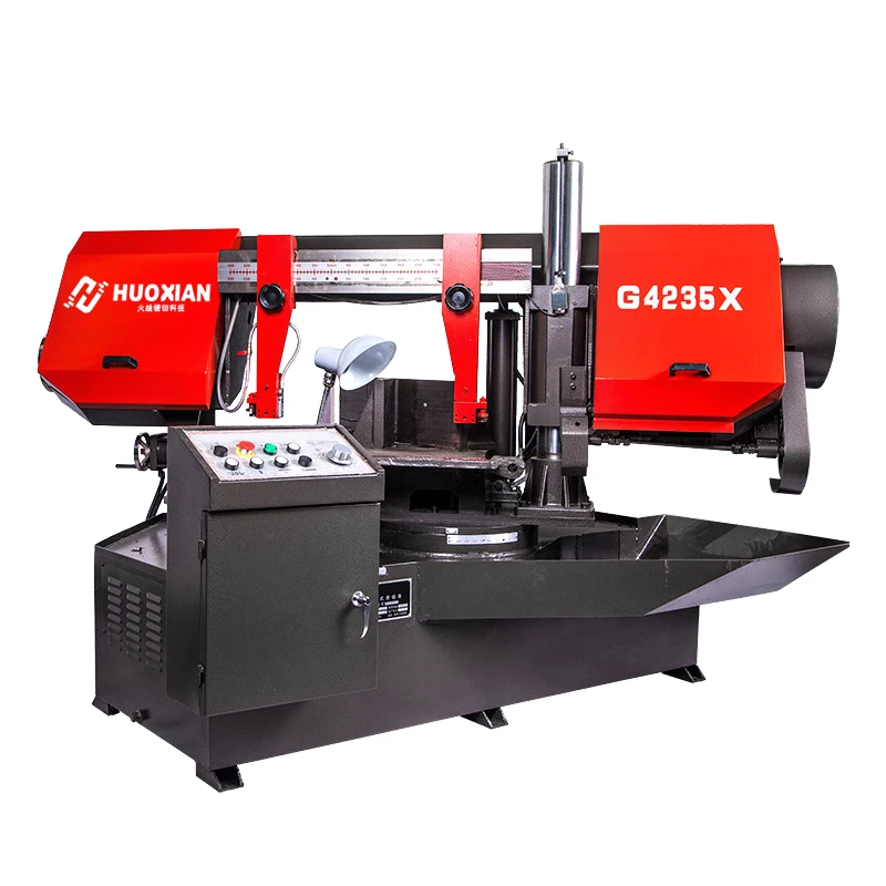 
Max 350MM semi-automatic angle cutting band saw G4235X 