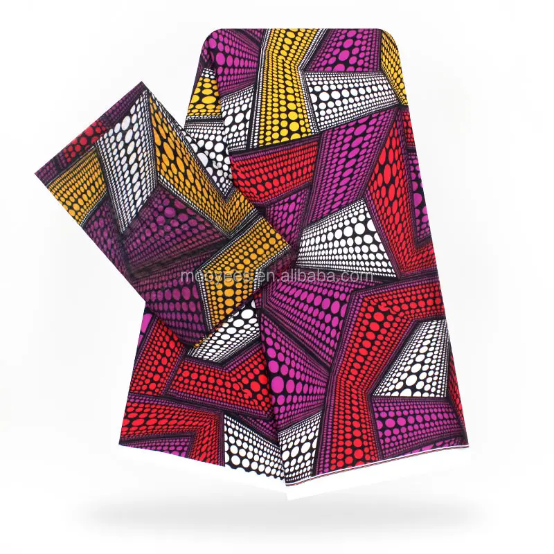 
 Мягкая ткань Африканское женское платье шифон шелк восковые принты ткань  