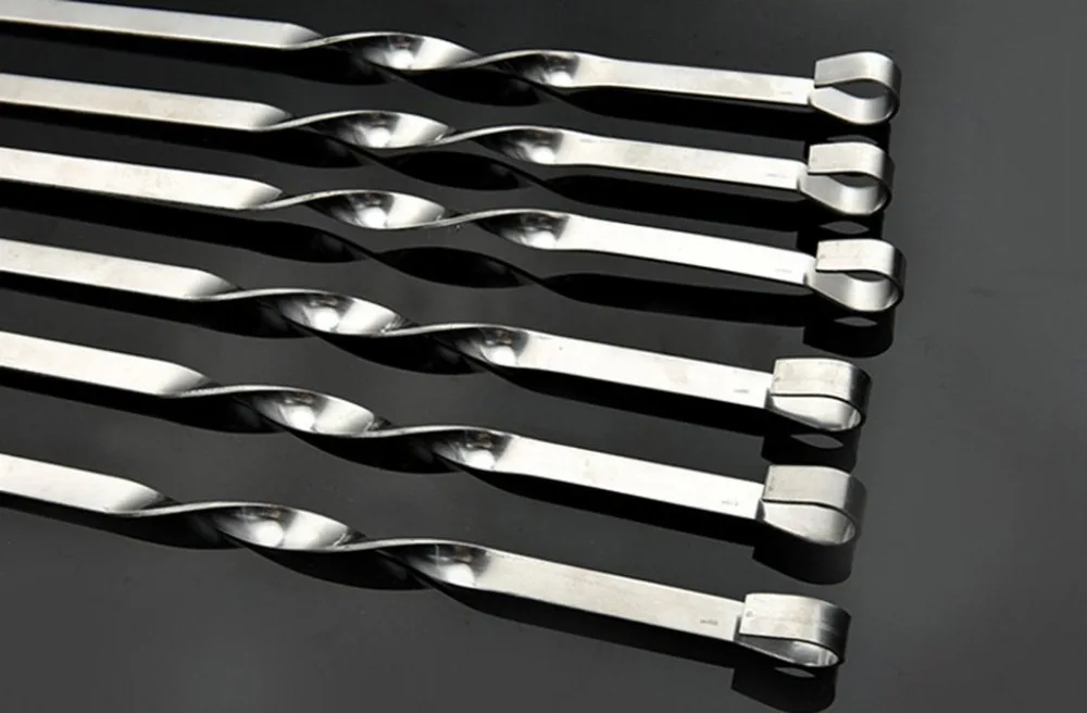 Шпажки для барбекю из нержавеющей стали, многоразовые Шпажки для барбекю, шпажки Kabob